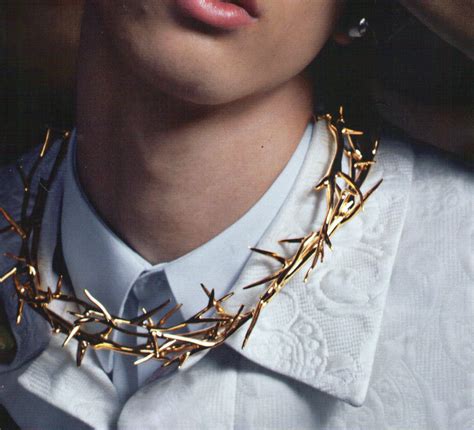 givenchy two row necklace|Givenchy crown of thorns necklace.